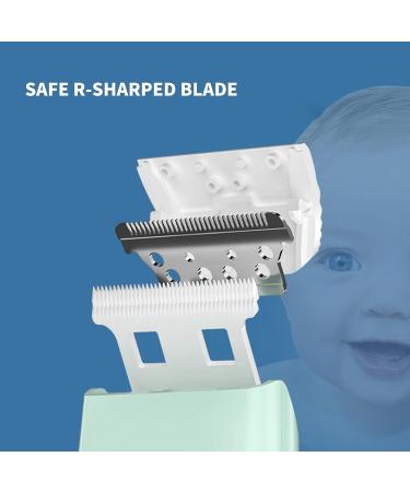 PAPABEAR Baby Hair Clipper Set - Quiet, Waterproof, Rechargeable Hair Trimmer for Kids - Blue - Buy Online on GoSupps.com