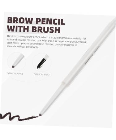 Healvian 4 Pcs Double-headed Waterproof Eyebrow Pencil Brown Eyebrow Pencil Brow Pen Brush Abs (shell) 1 count (Pack of 1) Assorted Colorx2pcs - Buy Online on GoSupps.com