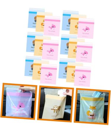 60pcs Healeved Car Trash Bags - Disposable Vomit Pouch for Carsick Pregnant Women - Portable Cleaning Bag - Buy Online on GoSupps.com