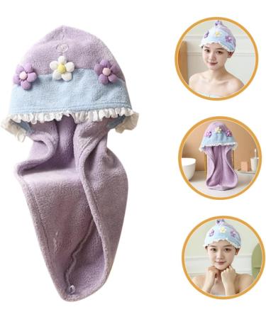 Beavorty 2pcs Dry Hair Cap Bathing Cap Shower Caps Turban Towel Washcloth Hair Drying Hat Cute Rapid Hair Drying Hat Hair Dry Hat for Wet Hair Shower Hats Coral Fleece Quick Dry Tube Top As Shownx2pcs 65.00X25.00X0.50CMx2pcs - Buy Online on GoSupps.com