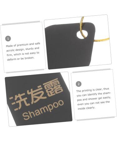 1 Set Logo Listing Shampoo Emblems Labels Vintage Acrylic Tag Shower Gel Tag Lotion Toiletries - Buy Online on GoSupps.com