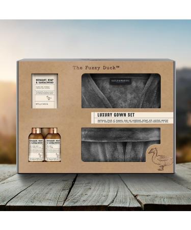 Baylis & Harding Fuzzy Duck Bergamot Hemp & Sandalwood Men's Luxury Gown Gift Set - Vegan Friendly - Buy Online on GoSupps.com