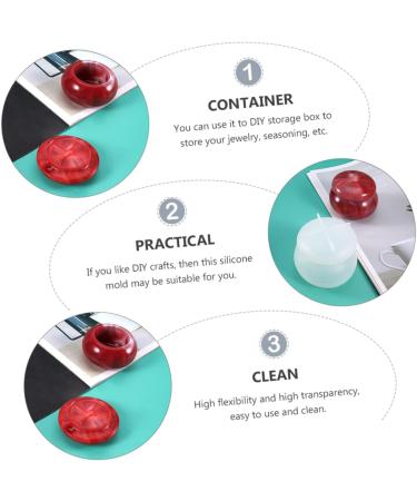 Operitacx 2 Pcs Box Storage Tank Mold Epoxy Jewelry Boxes Coaster Mold Silicone Mold Diy Mold Makeup Box Soap Whitex2pcs 7X3.5X5CMx2pcs - Buy Online on GoSupps.com