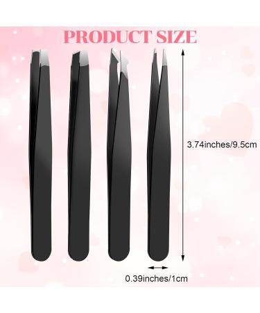 YUXIANLB Precision Tweezers for Facial Hair Women & Men Professional Stainless Steel Tweezers for Blackhead and Ingrown Hair Removal Eyebrows Plucking Beauty Tool for Women (Black) - Buy Online on GoSupps.com
