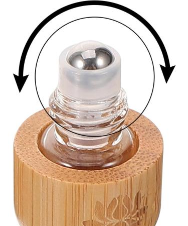 Beaupretty Roll On Bottle 1ml Wooden Essential Oil Roller Bottle Refillable Rollerball Bottle Mini Sample Vials Cosmetic - Buy Online on GoSupps.com