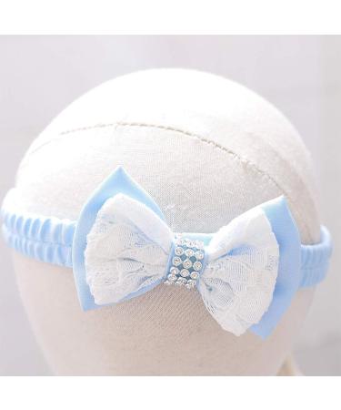 FYMNSI Baby Girl Baptism Christening Dress - Lace Floral Embroidery Princess Gown with Headband, Blue (6-9 Months) - Buy Online on GoSupps.com