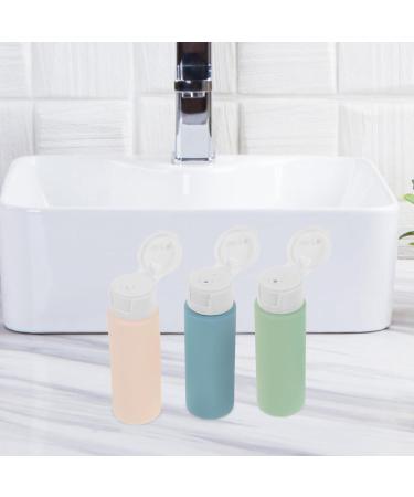 Travel Size Shampoo Bottles Set - 4pcs Squeeze Bottles with Flip Cap | Empty Lotion Bottles (1.76oz) in Blue Pale Pink Red Green - Perfect for Travel - Buy Online on GoSupps.com