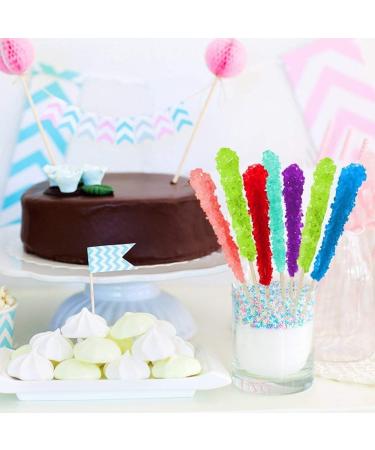 36 Extra Large Espeez Crystal Rock Candy Sticks - Assorted Flavors - Perfect for Candy Parties, Weddings, and Showers - Buy Online on GoSupps.com