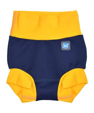 Splash About Baby & Toddler Happy Nappy Reusable Swim Nappy Navy/Yellow 2-3 Years
