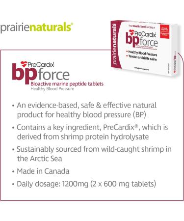 Prairie Naturals PreCardix BP Force Blood Pressure Support - 60 Tablets - Buy Online on GoSupps.com