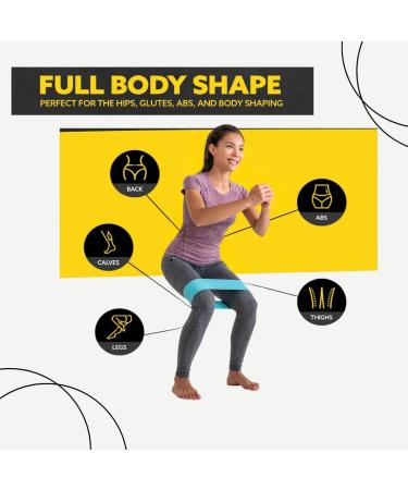 Buy Durable Fabric Resistance Loop Bands - Non-Slip Exercise Workout Bands Set for Total Body Legs Thighs & Booty - Ideal for Men & Women - International Shipping Available - Buy Online on GoSupps.com