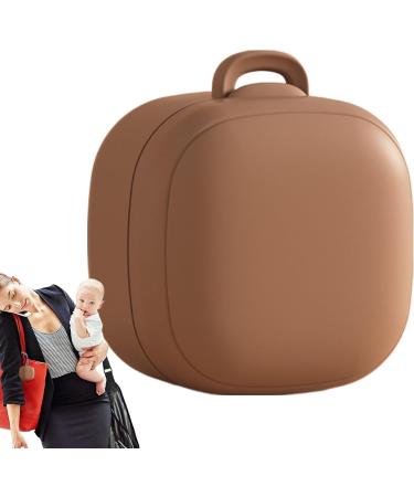 Buy Silicone Pacifier Case - Portable Dustproof Protective Cover for Travel - Brown - Buy Online on GoSupps.com