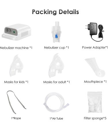Portable Nebulizer Machine for Adults & Kids - Desktop Asthma Compressor for Home Use - Buy Online on GoSupps.com