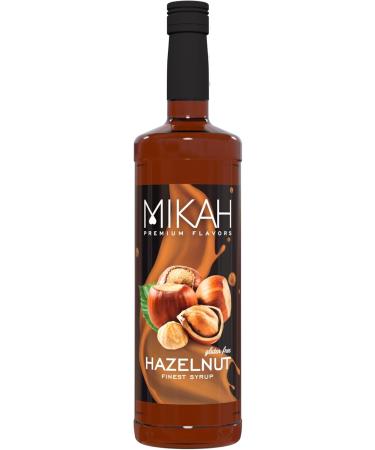 Mikah - Premium Flavors - Hazelnut (hazelnut) x2 | Syrup for drinks and desserts | Professional use | 2 bottles of 1 liter (2x1000ml) - Buy Online on GoSupps.com