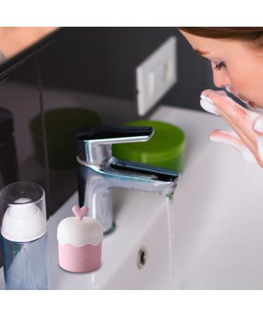 Whip Maker Foam Cleanser Adorable Manual Press Foam Maker Face Washer Portable Facial Cleaning Tool Deep Skincare Cleaner Tools for Travel Household pink - Buy Online on GoSupps.com