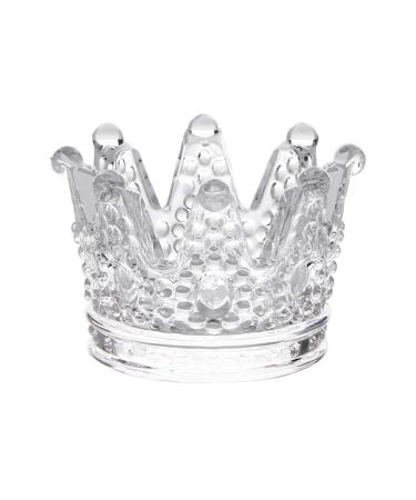 Herbest's dappen glass for nail art clear nail art cup of glass shell nail art liquid powder container Beauty accessories glass dappen dappensche nail crystal glass shell manicure care tools 1 piece (1 Pack)