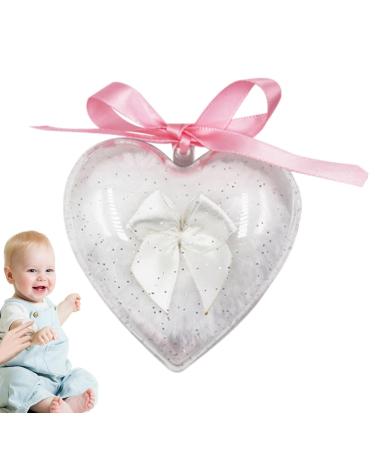 Powder Puff for Body - Women Makeup Powder Puff Heart Shaped | Body Powder Puff for Dusting Powder Baby Women Powder Puff for Bath and Travel White