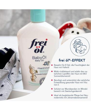 100% Natural Edible Baby Oil - Vegan Perfume-Free For Neurodermatitis Relief | 140ml - Buy Online on GoSupps.com