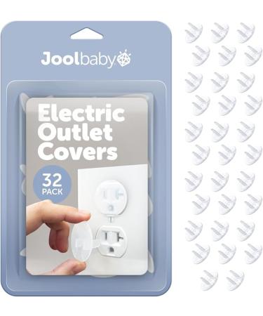 Outlet Plug Covers (32 Pack) Clear Child Proof Electrical Protector Safety Caps - Jool Baby - Buy Online on GoSupps.com