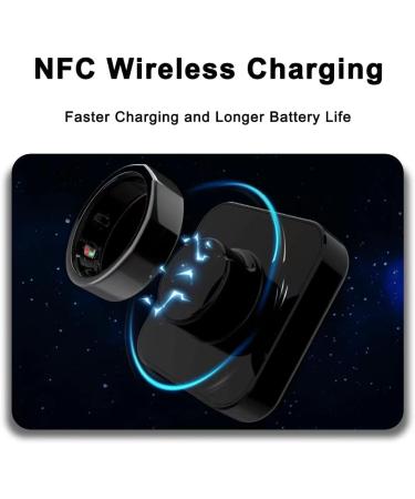 Smart Ring Health Tracker for Blood Oxygen Sleep Tracking Heart Rate Pedometer APP Body Temperature Compatible with iOS and Android Long Endurance NFC Wireless Charging (12) 8 - Buy Online on GoSupps.com