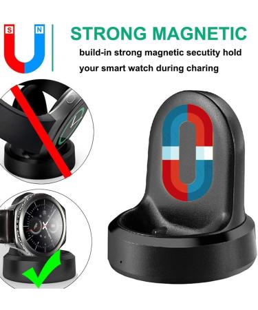 Samsung Galaxy Watch Charger | Replacement Charging Dock for SM-R800/R810/R815 | Black Cradle for 42mm/46mm Smart Watch - Buy Online on GoSupps.com