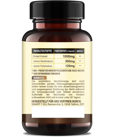  PURE PASSION Pure Passion Shilajit Extra High Dose Capsules 1000 mg 50% Humic Acid 12% Fulvic Acid Original Shilajit Mineral Rich Himalayan Original Shilajit - Buy Online on GoSupps.com