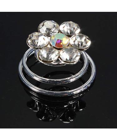 12pcs Clear Crystal Swirl Hair Twists Coils - Fashion Hair Pin Clips - Buy Online on GoSupps.com