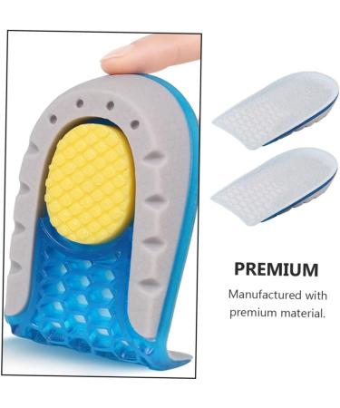 NOLITOY Shock Absorbing Height Increasing Insoles for Men - Self-Adhesive Arch Support Shoe Pads 2 Pairs of Comfort Height Heels - Buy Online on GoSupps.com