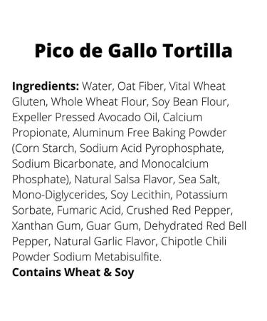 Mr. Tortilla - Low Carb 15 Calorie Keto Soft Taco Shells - Vegan Wraps for Quesadillas & Tostadas - Pico de Gallo Flavor - 24 Count - Buy Online on GoSupps.com