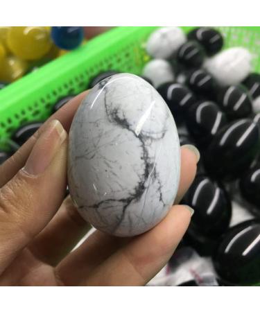 Specimen 90g Natural White Turquoise Crystal Egg Rock heal Gem Reiki Crystal Stone - Buy Online on GoSupps.com