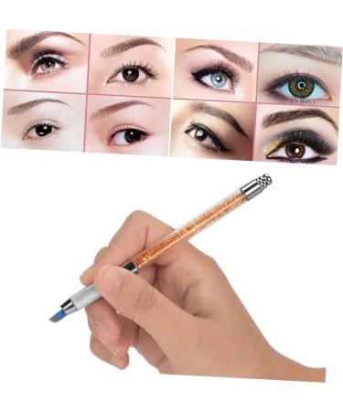 FRCOLOR 1pc Crystal Embroidery Pen Brow Pencil Cosmetics Tattoos Pen for Eyebrow Supplies Multipurpose 1 count (Pack of 1) Orange - Buy Online on GoSupps.com