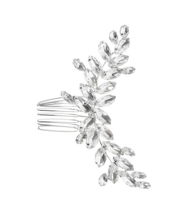 minkissy Hair Jewelry Hair Clips for Girls Hair Accessories for Bride Rhinestone Clips for Hair Bride Headpieces for Wedding Hair Side Comb European and American Diamond Hair Piece Women's