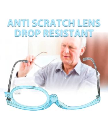 Buy Light Blue Foldable Makeup Reading Glasses +3.0 for Women - Stylish Visual Aid for Presbyopia - Buy Online on GoSupps.com