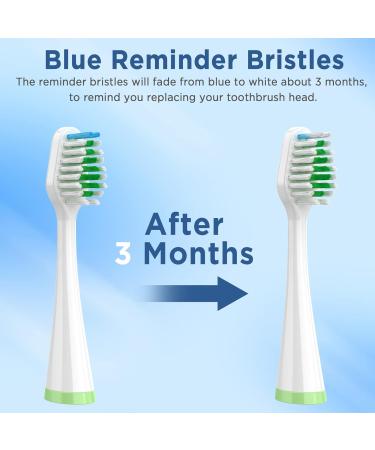 Smile Bright Platinum Sonic Electric Toothbrush Replacement Brush Heads - 4-Pack, Soft Bristles with Covers - Buy Online on GoSupps.com