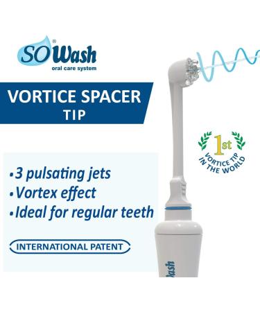 Buy SOWASH Travel Water Flosser - Non-Electric Faucet Oral Irrigator with Vortice Tip & Travel Adapter | Ideal for Dental Hygiene | Italian Quality - Buy Online on GoSupps.com