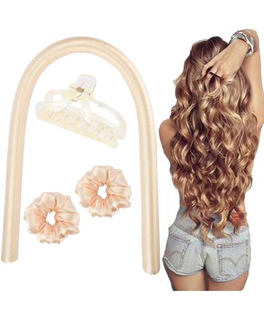 Costs overnight curlers overnight headband curlers curls in your sleep heat -free curls of the head hubs hair curls make long hair ribbon overnight - champagne - champagne