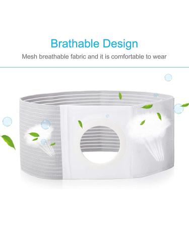 HEAXIY Unisex Stoma Support Belt - Prevent Parastomal Hernia (8cm Hole) - Comfortable Belly Support for Colostomy & Ileostomy - International Shipping - Buy Online on GoSupps.com