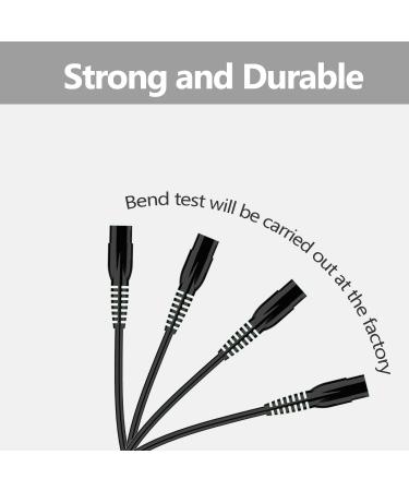 5Ft Replacement Charging Cable for Meridian Electric Shaver Trimmer - Black Power Cord - Buy Online on GoSupps.com