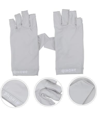 Healeved 2 Pairs Gloves Nail Gloves Nails Gel Sun Protection Gloves Womens Gloves Gel Manicure Gloves Nail Art Fingerless Gloves Gel for Nails Fabric Hand Women's - Buy Online on GoSupps.com