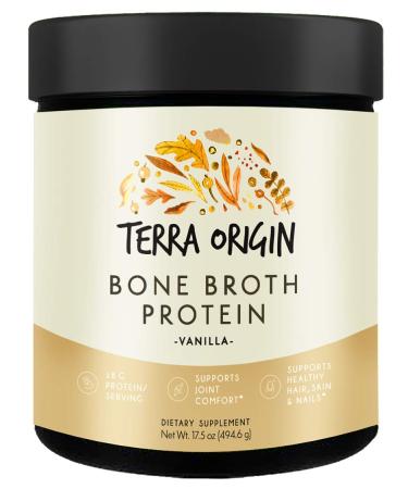 Terra Origin Collagen + Protein Bone Broth Vanilla 16.43 oz (466 g)