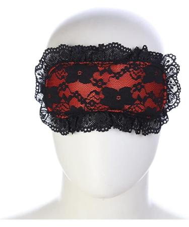 Soft Lace Eye Mask - Comfortable Sleep & Travel Companion | Adjustable for Ultimate Relaxation | Black - Buy Online on GoSupps.com