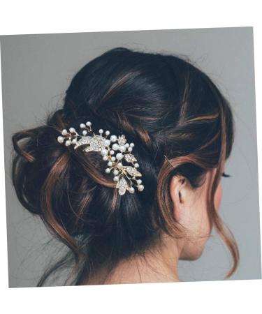 FRCOLOR Women's Comb Jewellery Bridal Hair Comb Wedding Hair Clip Comb Pearl Hair Clips Bridal Crystal Hair Comb Wedding Tiara Hair Pin Hair Accessories European and American Miss - Buy Online on GoSupps.com