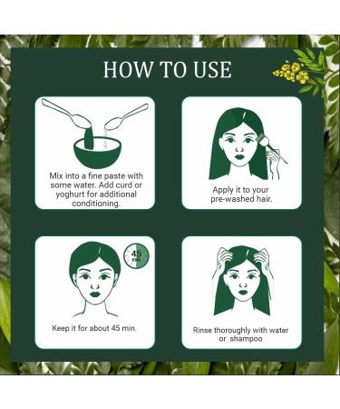Cassia Powder Colourless Organic Herbal for Hair with 100% Organic Henna Hair Dye in 12 Shades - Buy Online on GoSupps.com