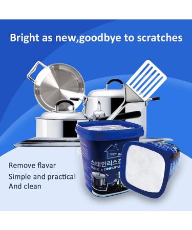 Stainless Steel Cleaning Paste 500g powerful Cookware Rust Removal Cleaning Paste kitchen Stainless Steel Cleaner decontamination Paste for Cleaning the Bottom of the Pot (200g) - Buy Online on GoSupps.com