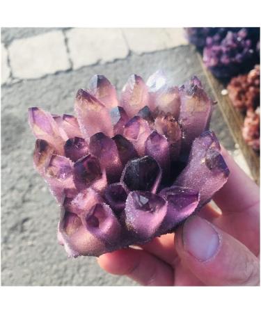 Natural Crystal Cluster Amethyst Purple Quartz Stone Raw Crystal Home Decor Crafts 300-400g - Buy Online on GoSupps.com