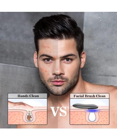 Sonic Facial Cleansing Brush IPX7 Waterproof Silicone Face Scrubber Brush & Massager for Men-Women-Teens USB Rechargeable Super long standby 12 Speeds optional(BLACK)) - Buy Online on GoSupps.com