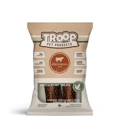 Troop Pet Products Beef Collagen Stick Basted 6" 5pc