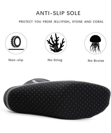 Panzexin 3mm Neoprene Diving Socks | Sand-Proof Wetsuit Socks for Scuba Snorkeling | Beach Water Sports | Seahorse Size 5.5-6.5 - Buy Online on GoSupps.com