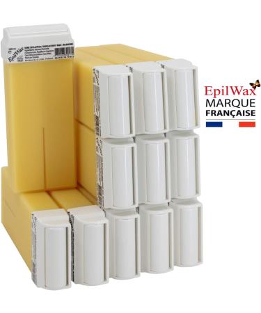 EpilWax Royal Depilatory Kit Complete with: Professional Wax Heater 12 Roll-On Wax 100 ml White 100 Depilatory Strips 1 Bottle of 250 ml After Wax Oil (Royal Series White 12) - Buy Online on GoSupps.com