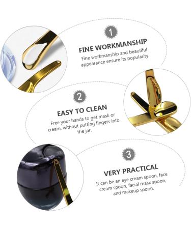Minkissy 5-Piece Metal Scrap Mini Facial Beauty Shovel - Gold Eye Fatigue Moisturizer & Makeup Stir Tool - Zinc Care for Sampling & Extracting | International Shipping Available - Buy Online on GoSupps.com